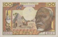 p3c from Equatorial African States: 100 Francs from 1963